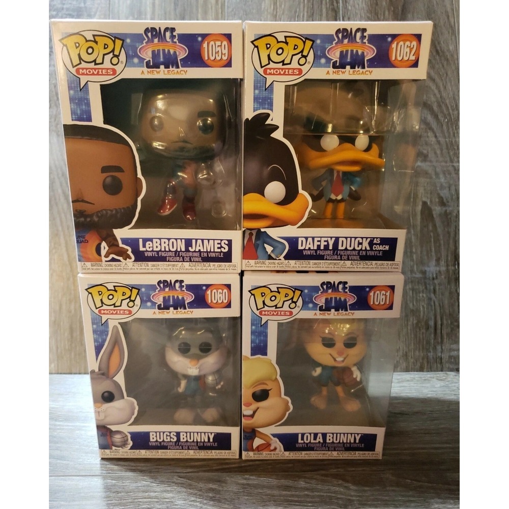 Funko Pop Space Jam A New Legacy Set LeBron James Bugs Lola Bunny Daffy Duck 4pk